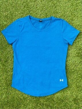 Under Armour Blue Running Performance T-Shirt Small